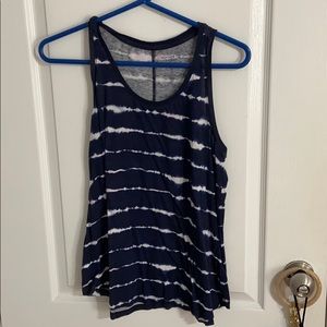 Blue and white tie dye tank top from Gap